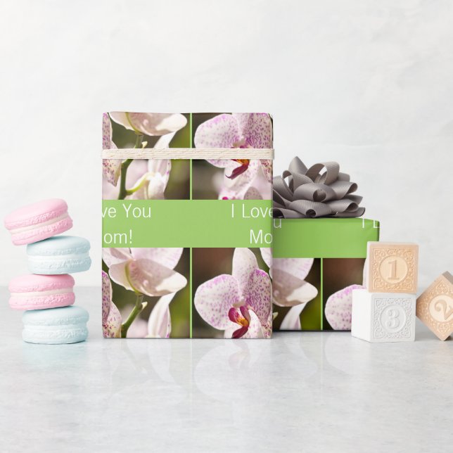 Papel De Presente Orquídeas por Shirley Taylor (Chá de bebê)