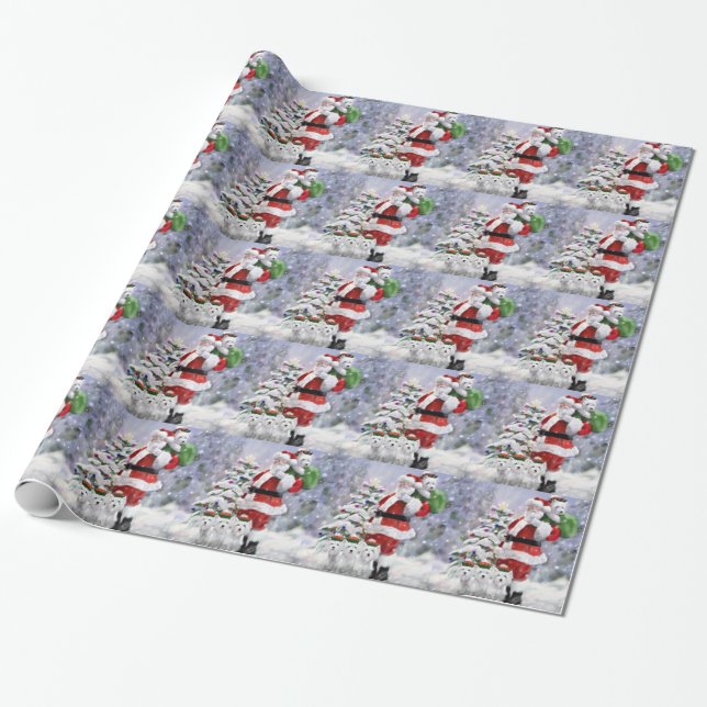 Papel De Presente Os ajudantes do papai noel (Desenrolado)