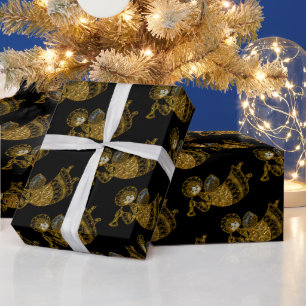 Papel De Presente Os anjos estão em todo lugar neste papel de enrola