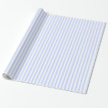 Papel De Presente Os azuis bebés macios empalidecem a listra dos<br><div class="desc">Os azuis bebés macios empalidecem o casamento azul dos azul-céu e branco Pastel da listra como uma nuvem azul pálido em um Pastel claro dos azul-céu de céu do verão para os olhares do miradouro do verão que encantam quando usados com as listras brancas da largura igual, ou como um...</div>