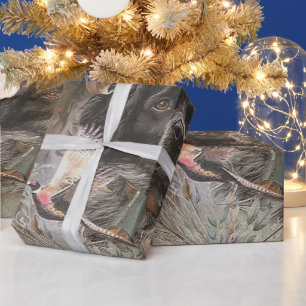 Papel De Presente Os Brittany Spaniels , Temporada de Caça a Pássaro