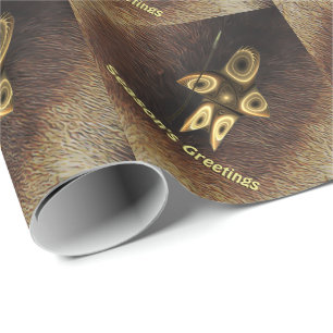 Papel De Presente Os cumprimentos da estação - caçador do Inuit d