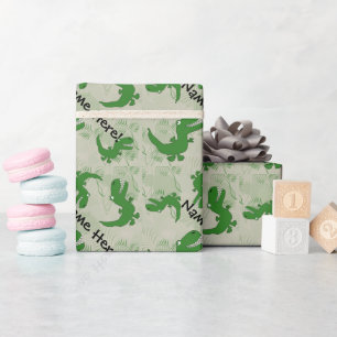 Papel De Presente Os desenhos animados do dinossauro de Rex do