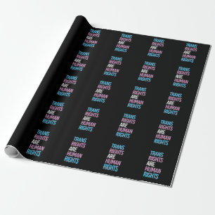 Papel De Presente Os direitos trans são direitos humanos - cores tra