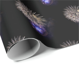 Papel De Presente os fogos-de-artifício indicam no céu preto