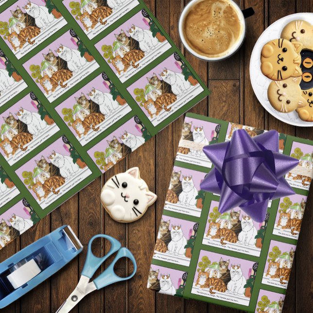 Papel De Presente Os Gatos estão no comando (Criador carregado)