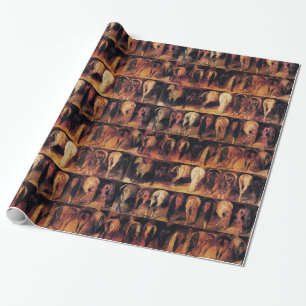 Papel De Presente Os Hindquarters dos cavalos