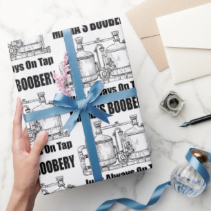 Papel De Presente Os Jugs de Boobery da mamãe sempre tocando