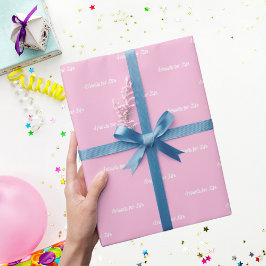 Papel De Presente Os melhores amigos são guião branco cor-de-rosa