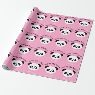 Papel De Presente Os miúdos personalizaram o rosa do aniversário d