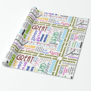 Papel De Presente Os organistas são tudo papel de envolvimento