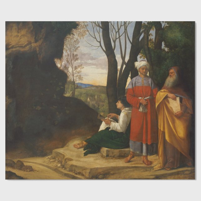 Papel De Presente Os Três Filósofos (Sábios) (de Giorgione) (Aberto)
