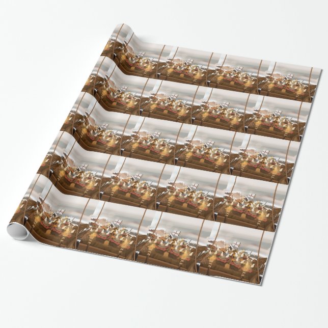 Papel De Presente Os Vikings (Desenrolado)