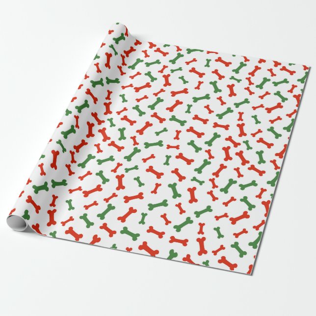 Papel De Presente Ossos de Cachorro (Desenrolado)