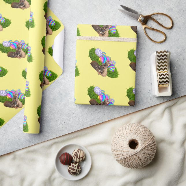 Papel De Presente Ostern  französische Bulldogge Geschenkpapier (Artesanato)