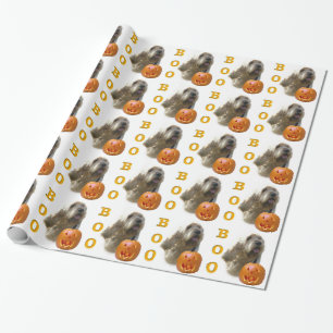 Papel De Presente Otterhound Halloween BOO