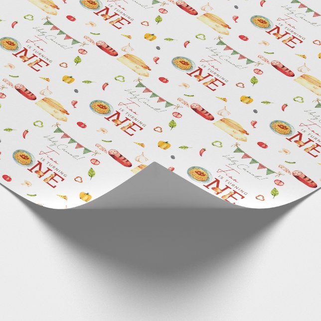 Papel De Presente Our Little Meatball 1st Birthday (Ponta)