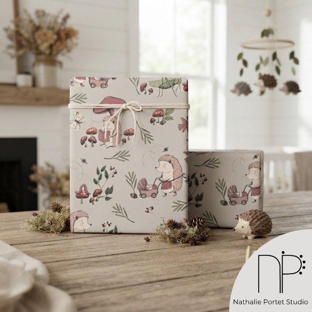 Papel De Presente ouriço Toile Crianças  (Criador carregado)