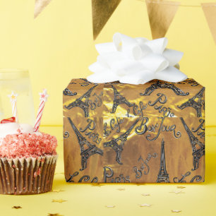 Papel De Presente Ouro