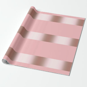 Papel De Presente Ouro cor-de-rosa do pintinho moderno elegante &