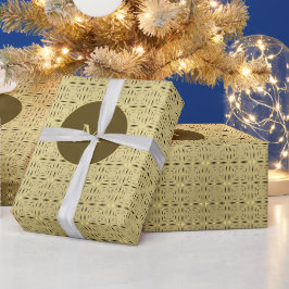 Papel De Presente Ouro Elegante E Padrões Dourados Natal