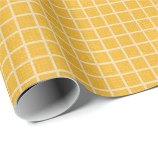 Papel De Presente Ouro Grid Premium Matte Wraping Paper
