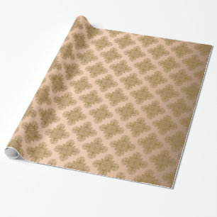 Papel De Presente Ouro Mandala