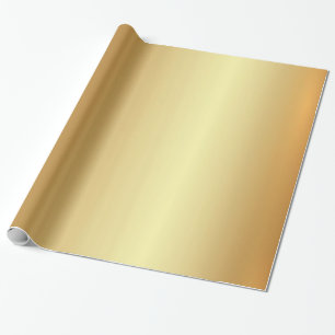 Papel De Presente Ouro Moderno Glamor Elegante Dourado Gift