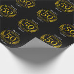 Papel De Presente Ouro ouro 50 Anos Aniversário de Casamento 50 Todo<br><div class="desc">Uma design para ele ou para ela, marido e mulher para ajudar a celebrar o seu quinquagésimo aniversário de casamento. Esta design é ouro e tem o texto ouro no topo como ouro do presente tradicional para o 50º aniversário de casamento nos EUA. Se você quiser ajudar a personalizar este...</div>