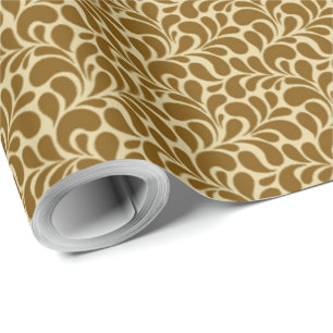 Papel De Presente ouro retro do abstrato do Hippie da modificação 