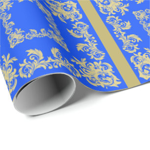 Papel De Presente Ouro Sky