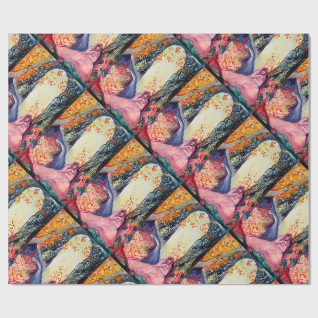 Papel De Presente OURO SONHO / Yoga Meditação Zen Garden (Aberto)