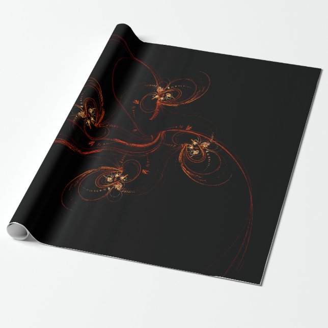 Papel De Presente Out of the Dark Abstract Art (Desenrolado)