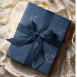 Papel De Presente Out to Space theme