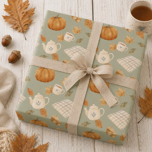 Papel De Presente Outono aconchegante e quente