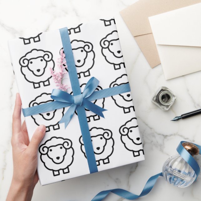 Papel De Presente Ovelha (Presentear)