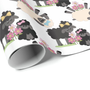 Papel De Presente Ovelhas e borregos Adoráveis