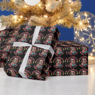 Papel De Presente Overstimulado Clube do Mães Skull Mensagem Mãe Vid