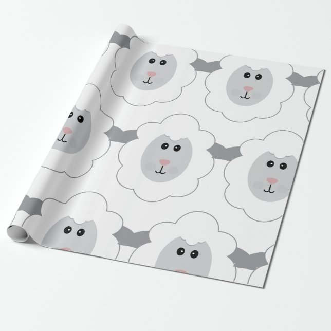 Papel De Presente Ovinos (Desenrolado)