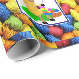 Papel De Presente Ovinos/Dias de as mães de costura