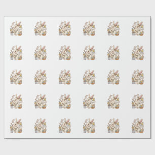 Papel De Presente Ovo de Coelho, Mas Você Tingiu Engraçado Coelho de