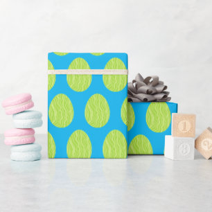Papel De Presente Ovo de Páscoa primavera Verde