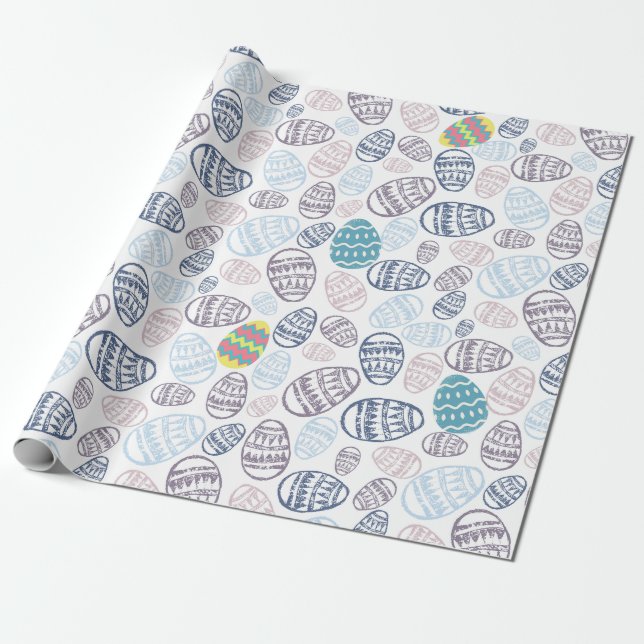Papel De Presente Ovos de Páscoa (Desenrolado)