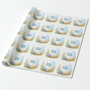 Papel De Presente Ovos de Páscoa Elegantes Coleção Bonita