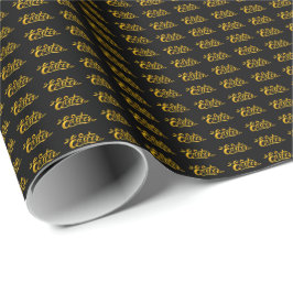 Papel De Presente Ovos de Páscoa em Ouro
