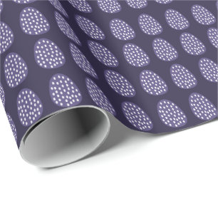 Papel De Presente Ovos de Páscoa Felizes Roxos