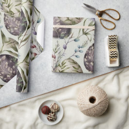 Papel De Presente Ovos de Páscoa padrão nostálgico de colheita n.o 1