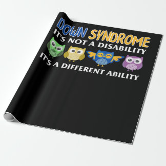 Papel De Presente Owl Gift | Síndrome de Down Sensibilização Mãe Cor