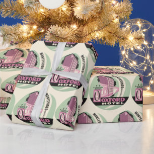 Papel De Presente Oxford Hotel, Montevideo, Uruguai, Viagens vintage