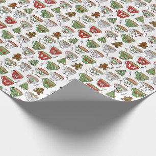 Papel De Presente Pacote de presente de Natal em Teacups